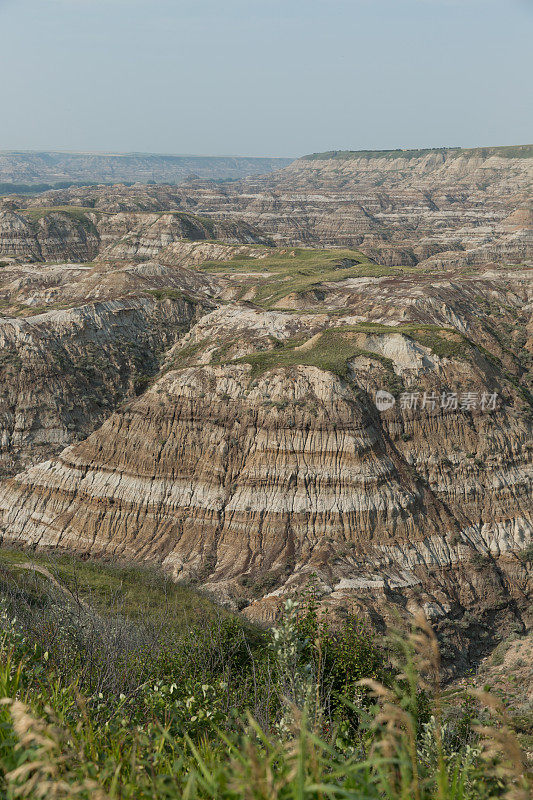 砂岩风景Badlands Drumheller加拿大